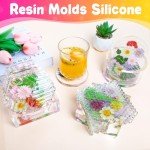 15 Silicone Coaster Resin Molds for DIY Art