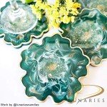 Floral Silicone Coaster Molds - 4 Pack