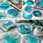 18 Pcs Silicone Coaster Resin Molds Set