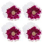 Floral Silicone Coaster Molds - 4 Pack