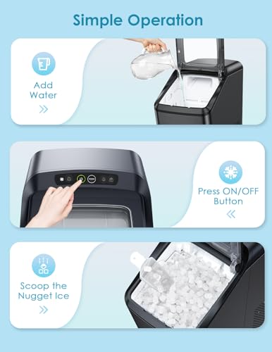 Portable Nugget Ice Maker for Home & Party