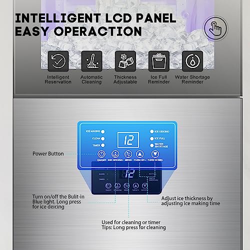 Undercounter Ice Maker with Storage Bin