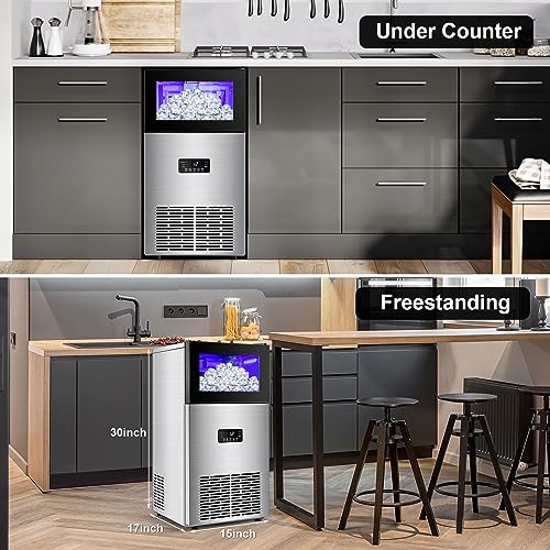 Undercounter Ice Maker with Storage Bin