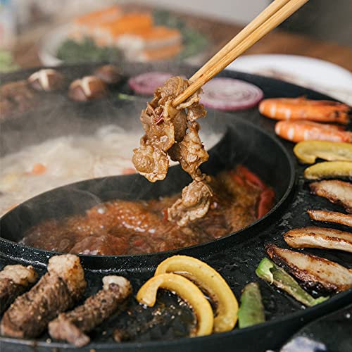 Electric Smokeless Grill with Hot Pot Combo