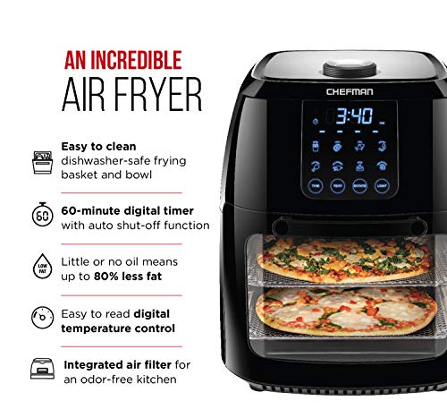 6.3-Qt Digital Air Fryer with Rotisserie & Dehydrator