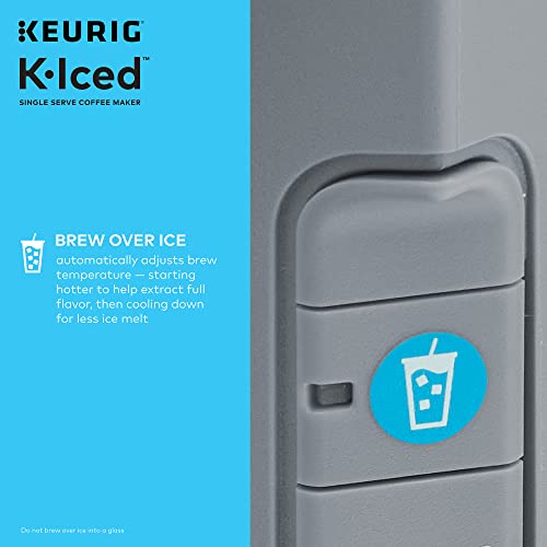 Keurig K-Iced Coffee Maker, Single Serve K-Cup Pod Iced Coffee Maker, With Hot and Cold Coffee Capabilities, Brews Any K-Cup Pod, Gray