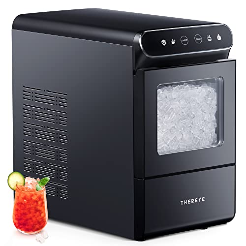Countertop Pebble Ice Maker, 30lbs/Day, Self-Cleaning
