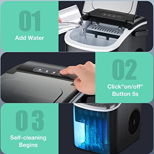 6-Min Portable Countertop Ice Maker