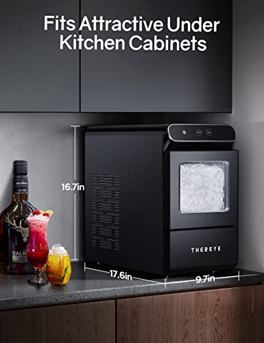 Countertop Pebble Ice Maker, 30lbs/Day, Self-Cleaning