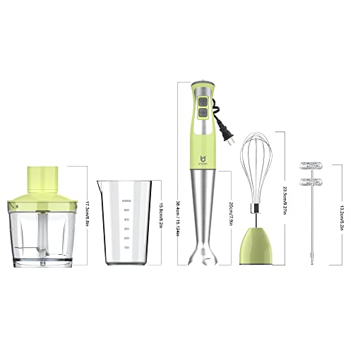 UTALENT 5-in-1 Hand Blender with Accessories