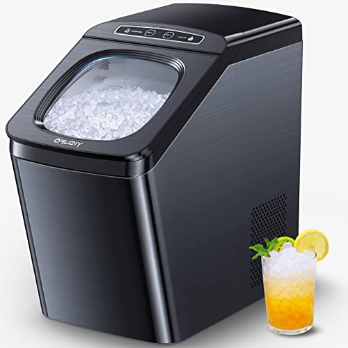 Nugget Ice Maker, Countertop, 30lbs/day, Stainless Steel