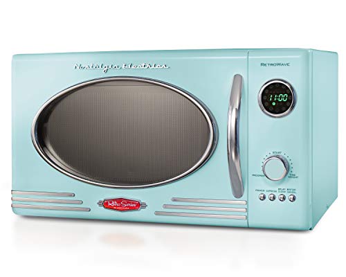 Retro Aqua Microwave - 800W - 0.9 cu.ft