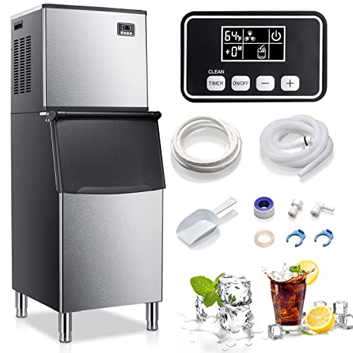 Industrial Stainless Steel Ice Maker - 352lbs