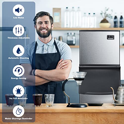 Industrial Stainless Steel Ice Maker - 352lbs