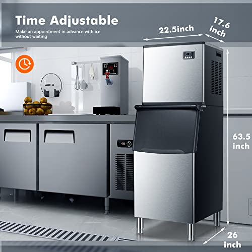 Industrial Stainless Steel Ice Maker - 352lbs