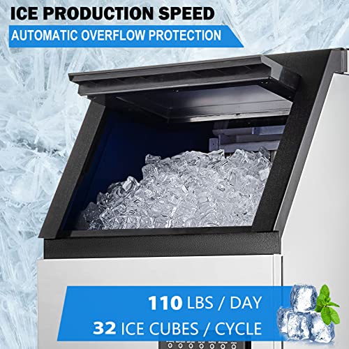 Commercial Ice Maker Machine - Stainless Steel