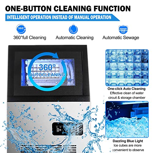 Commercial Ice Maker Machine - Stainless Steel