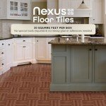 Nexus Peel & Stick Vinyl Floor Tiles, Oak