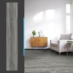 Light Grey Peel and Stick Vinyl Floor Tiles - 36-Pack