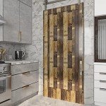 Reclaimed Wood Vinyl Flooring Peel and Stick Roll