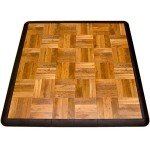 Oak Interlocking Lightweight Dance Floor Kit, 21 Pieces