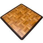 Oak Interlocking Lightweight Dance Floor Kit, 21 Pieces