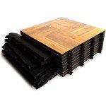 Oak Interlocking Lightweight Dance Floor Kit, 21 Pieces
