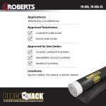 ROBERTS Black Jack Underlayment - 100 sq. ft. Roll