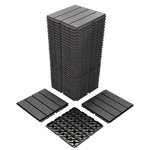 Interlocking Waterproof Deck Tiles - 36 Pack 12"x12