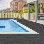 Interlocking Waterproof Deck Tiles - 36 Pack 12"x12