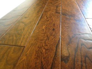 Elk Mountain Elm Tobacco Hand Scraped Hardwood Sample