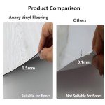 Aozey Peel and Stick Vinyl Flooring Roll - White Oak