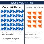 40 Pack Flooring Spacers for Easy Installation