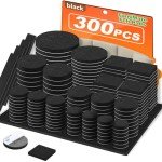 Felt Furniture Pads - 300 Count Floor Protectors