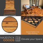 Interlocking Acacia Hardwood Deck Tiles - 12x12