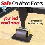 Rubber Caster Cups for Hardwood Floors - 8 Pack