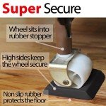 Rubber Caster Cups for Hardwood Floors - 8 Pack