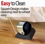 Rubber Caster Cups for Hardwood Floors - 8 Pack