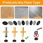 Non-Slip Furniture Coasters for Hardwood Floors - 4 PCS