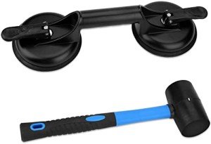FCHO Floor Gap Fixer Tool with Suction Cup & Mallet