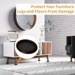 Non-Slip Furniture Coasters for Hardwood Floors - 4 PCS