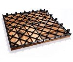 YAMAZING 12”x12” Acacia Wood Interlocking Tiles