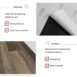 Vintage Peel and Stick Vinyl Floor Tiles - 36 PCS