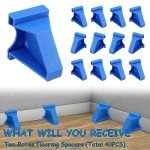 Blue Flooring Spacers for Laminate & Vinyl Plank