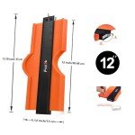 12-Inch Contour Gauge Profile Tool for Woodworking
