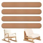 4-Pack Anti-Slip Furniture Rail Pads for Floors