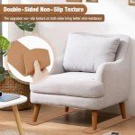 4-Pack Anti-Slip Furniture Rail Pads for Floors