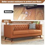 4-Pack Anti-Slip Furniture Rail Pads for Floors
