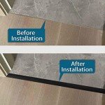 Self-Adhesive Vinyl Floor Transition Strip - Black