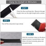 Self-Adhesive Vinyl Floor Transition Strip - Black